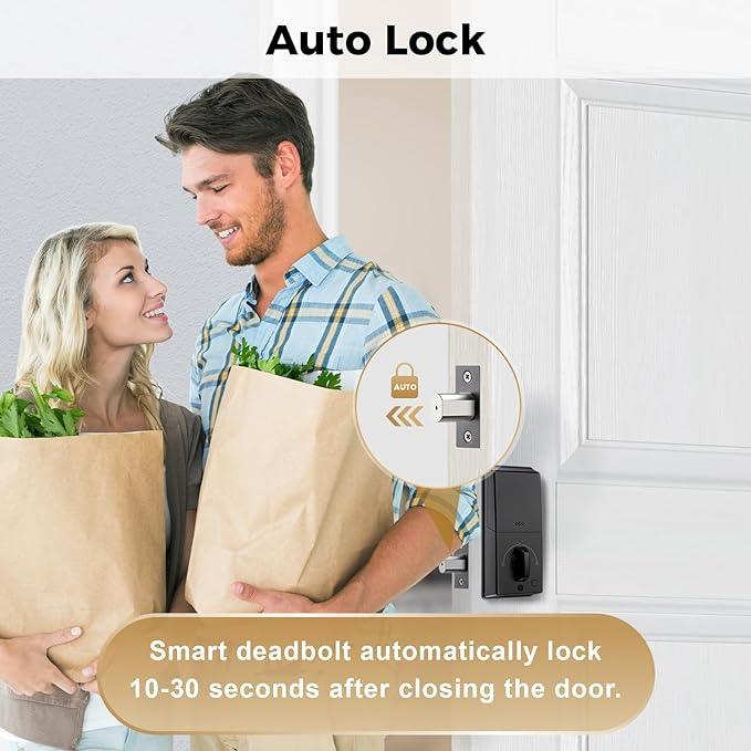 Arpha D100 Electronic Keypad Deadbolt Lock Auto-Lock Anti-Peeking Password - Image 3