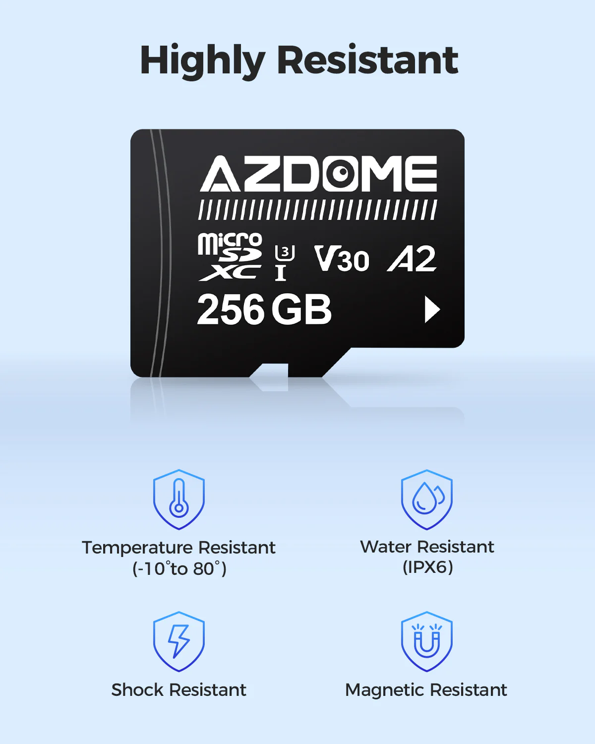 AZDOME 256GB Micro SD Card Memory Card for AZDOME M550 GS63H Pro M63 M300 M300S M27 M17 M01 Pro PG19X Dash Cam - Image 5