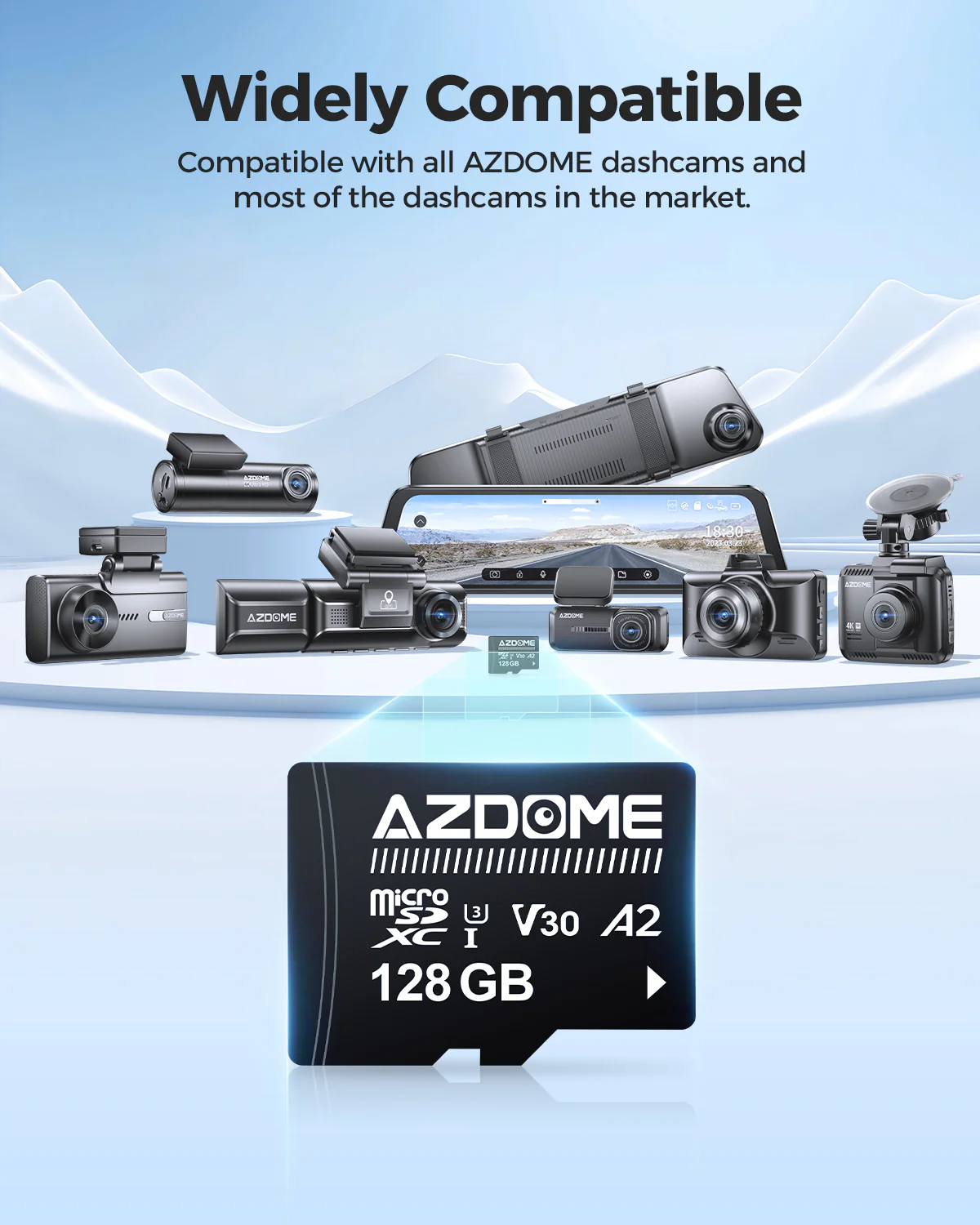AZDOME Dash Cam 128GB Micro SD Card Memory Card for M550 GS63H Pro M300S M01 Pro PG17 Dash Cam - Image 5