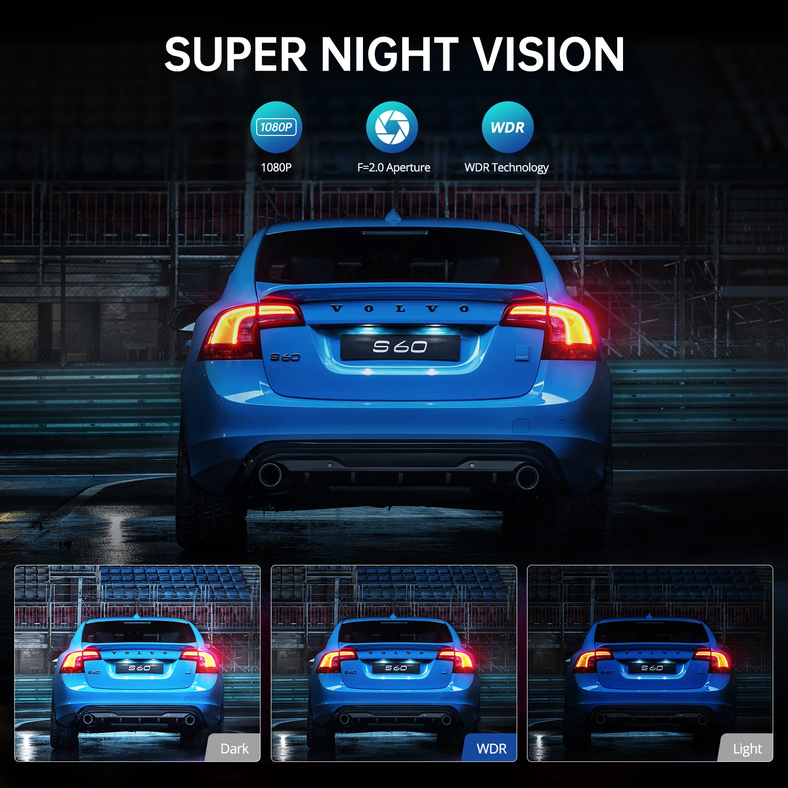 AZDOME M330 1CH Dash Cam 1080P with 0.96" Screen Voice Control 24H Parking Mode No Card - Image 3