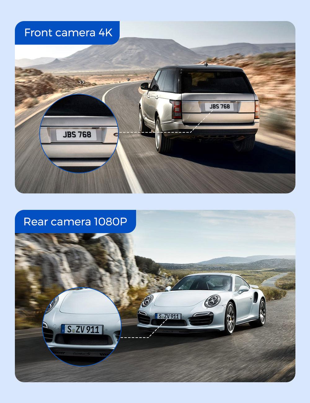 AZDOME M550 Pro 2CH Dash Cam 4K with 3.19'' Screen IR Night Vision 24H Parking Mode - Image 3