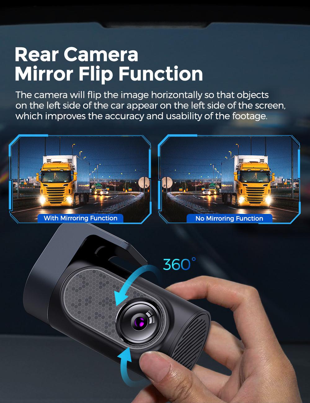 AZDOME M550 Pro 2CH Dash Cam 4K with 3.19'' Screen IR Night Vision 24H Parking Mode - Image 8