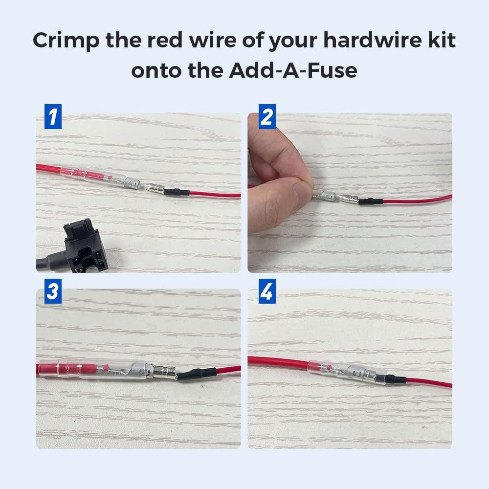 AZDOME JYX04 3-Lead Acc Hardwire Kit Micro-USB Port for Dash Cam, 12ft with Fuse Kit - Image 5