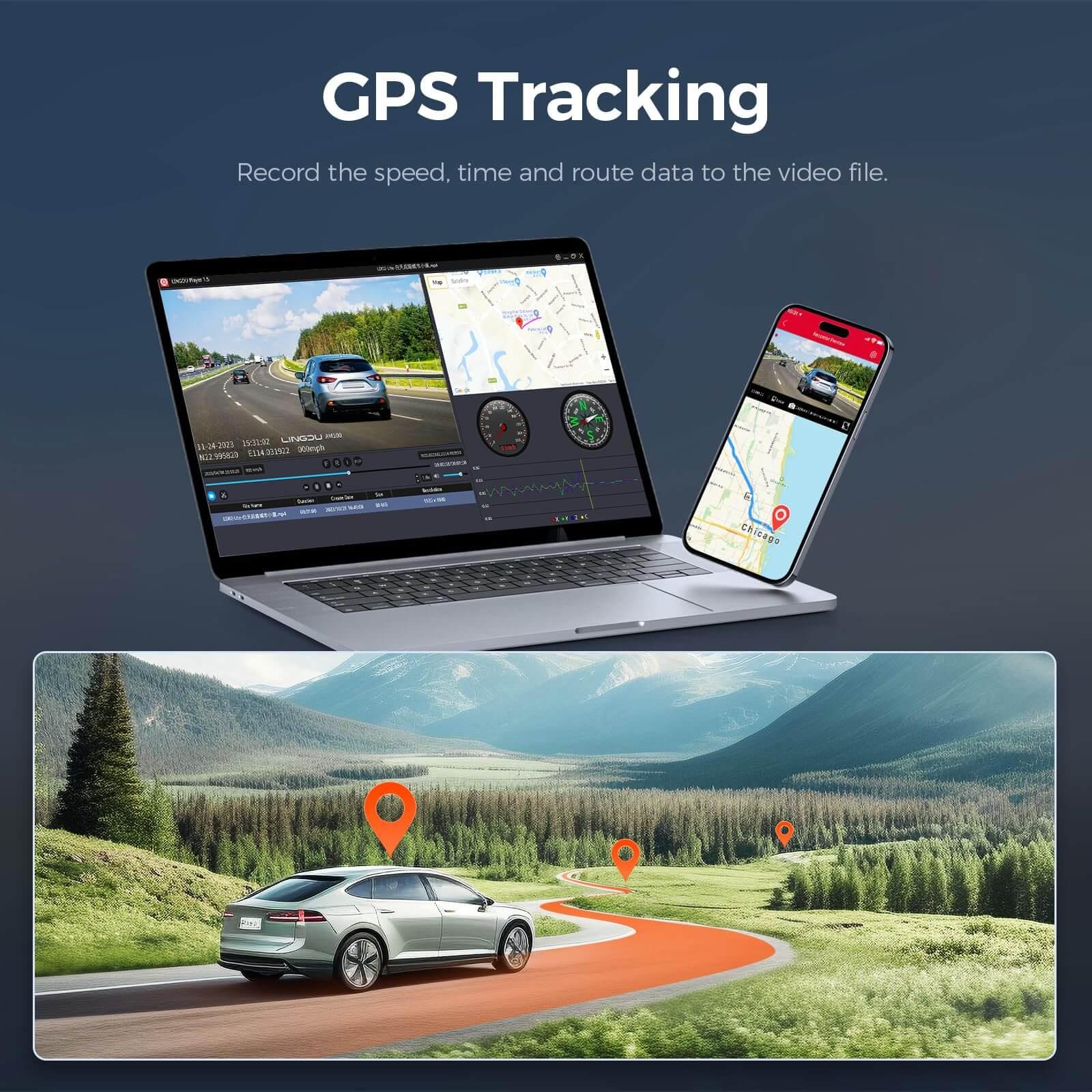 LINGDU AM100 1CH Dash Cam 4K with ADAS Voice Control 24H Parking Mode - Image 5