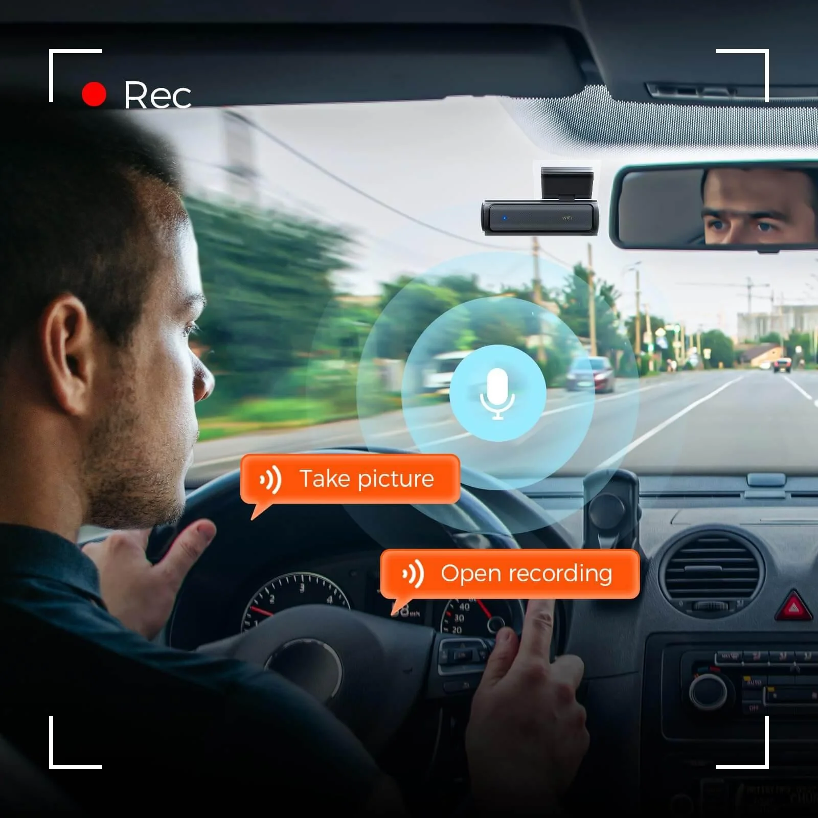 LINGDU AM100 1CH Dash Cam 4K with ADAS Voice Control 24H Parking Mode - Image 6