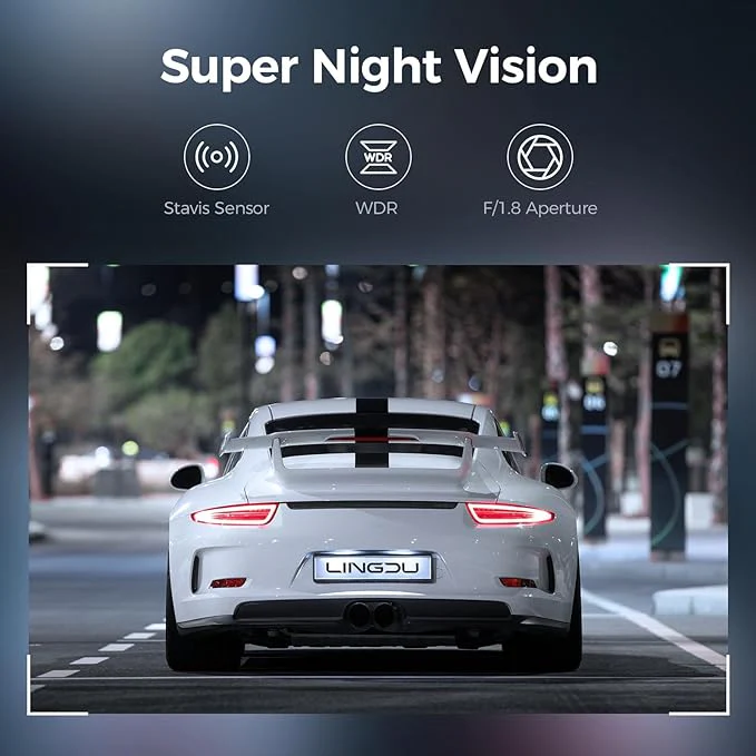 LINGDU D500 1CH Dash Cam 4K with 0.96" Screen Voice Control 24H Parking Mode - Image 4