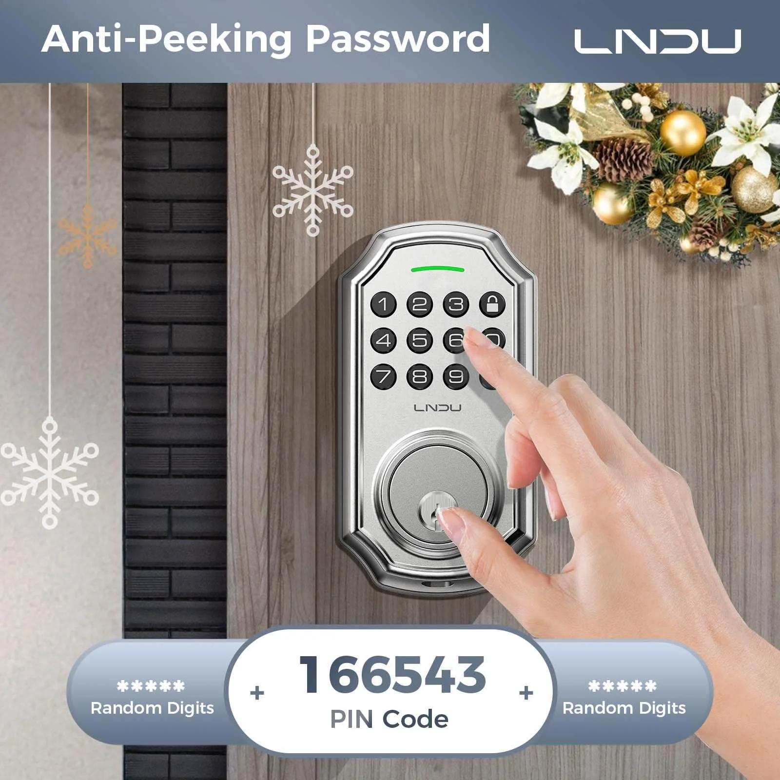 LNDU D180 Keyless Enter Deadbolt Lock Easy to Install - Image 3